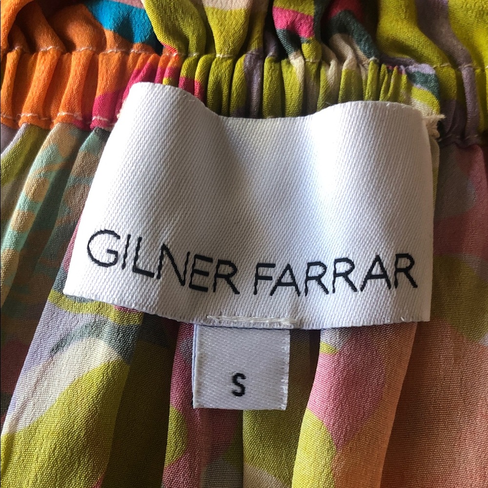 Gilner Farrar Floral‎ Long Sleeve Blouse Size S Multi Balloon V Neck - Picture 5 of 6